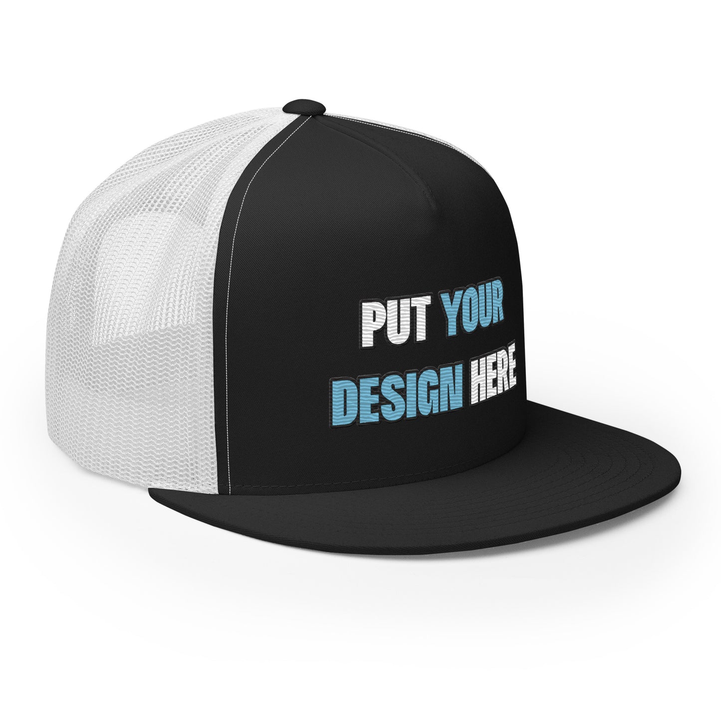 Yupoong 6006 Five Panel Trucker Cap - put your design here | standard color - unlimited color