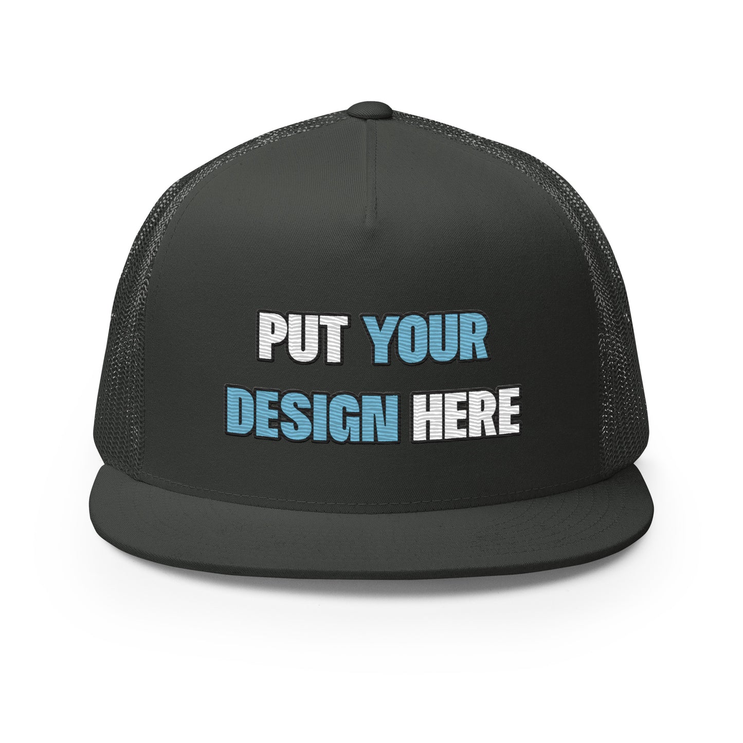 Yupoong 6006 Five Panel Trucker Cap - put your design here | standard color - unlimited color