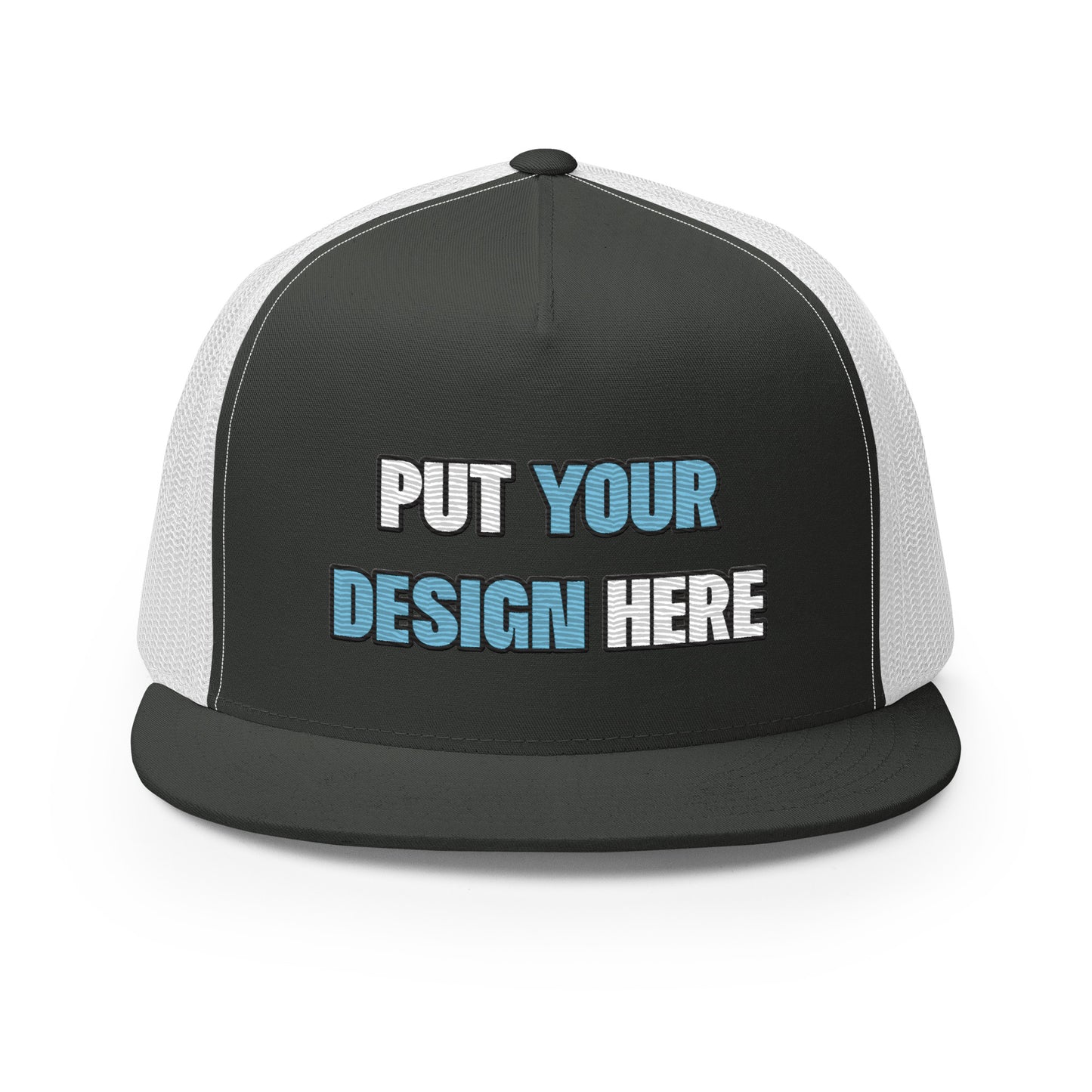 Yupoong 6006 Five Panel Trucker Cap - put your design here | standard color - unlimited color