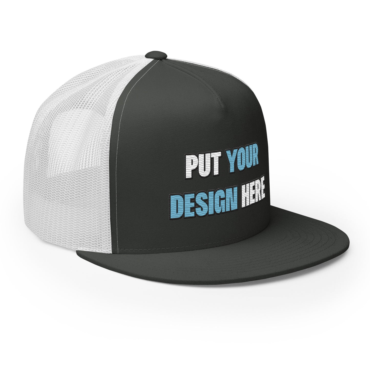 Yupoong 6006 Five Panel Trucker Cap - put your design here | standard color - unlimited color