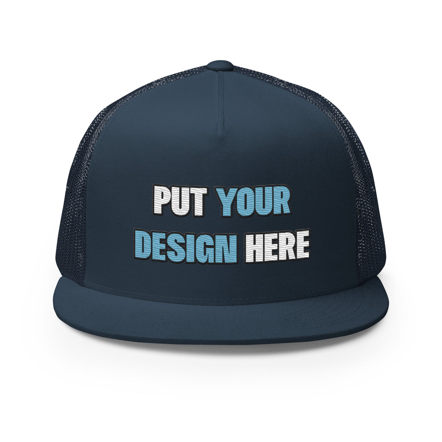 Yupoong 6006 Five Panel Trucker Cap - put your design here | standard color - unlimited color