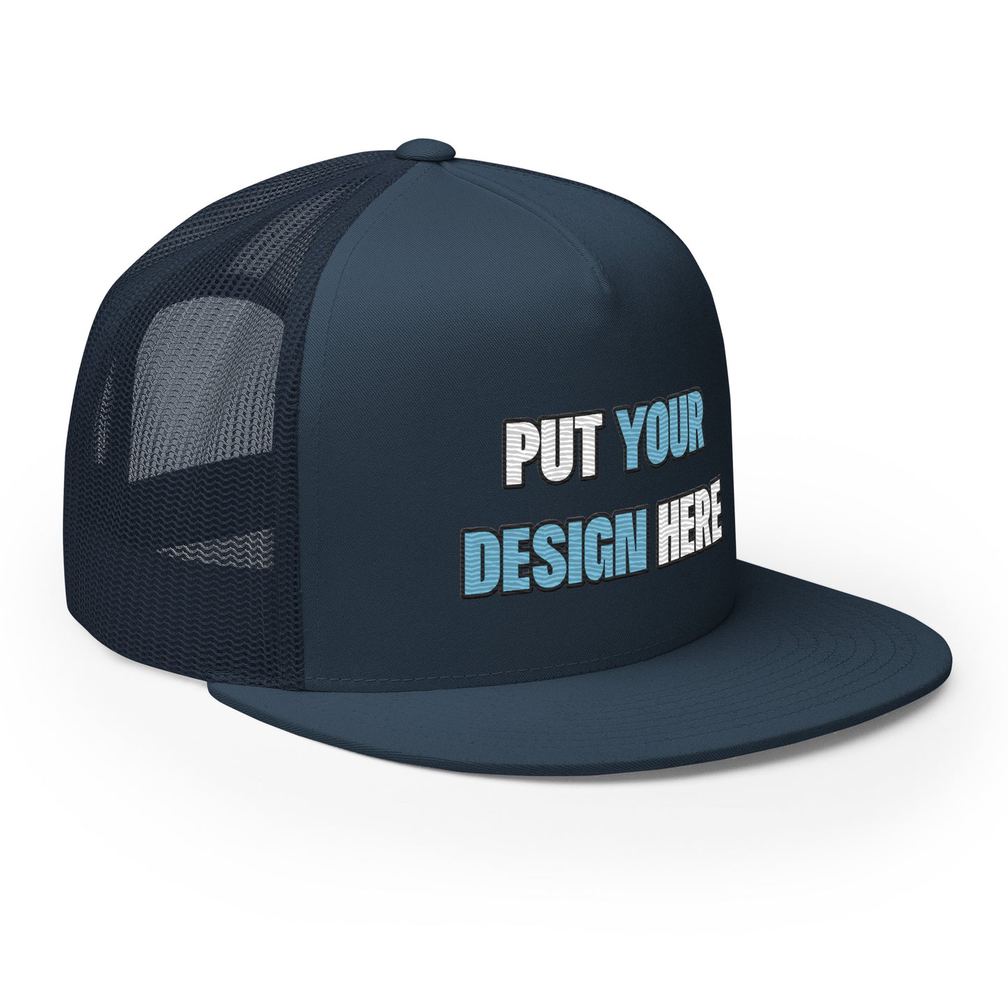 Yupoong 6006 Five Panel Trucker Cap - put your design here | standard color - unlimited color