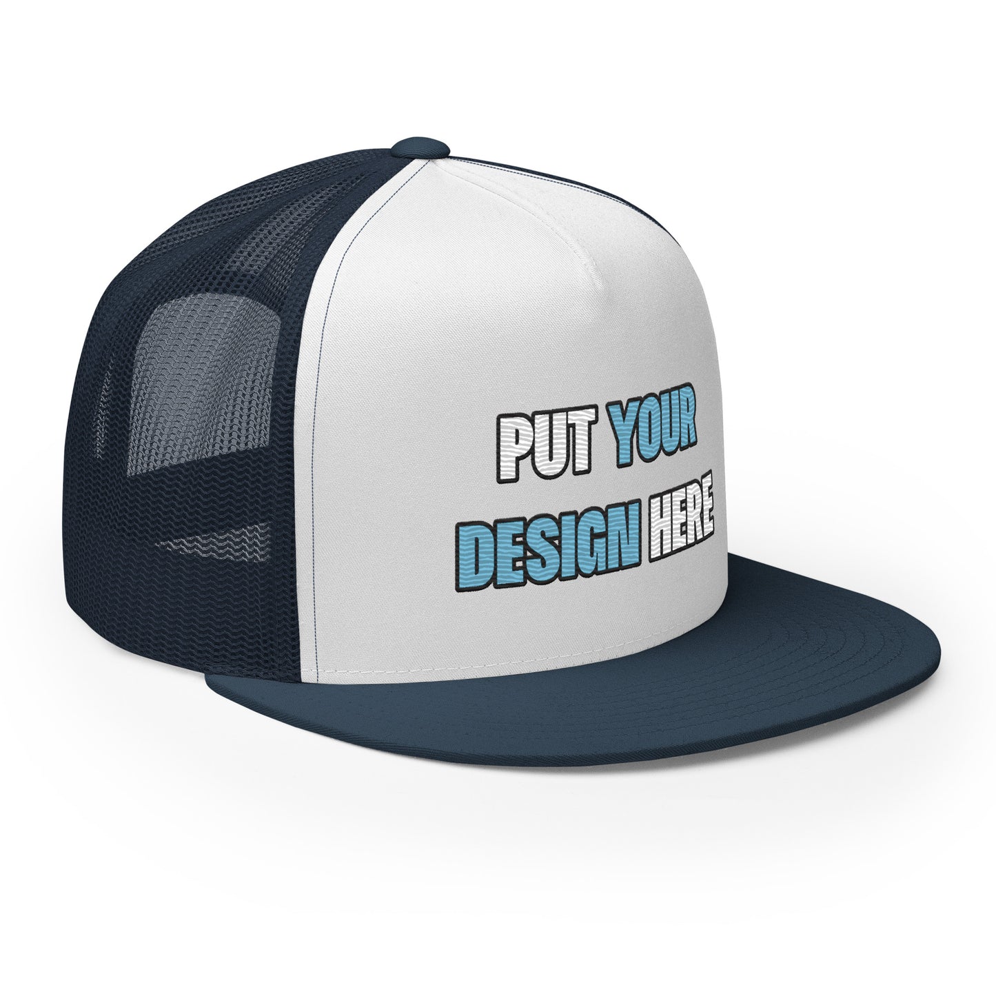 Yupoong 6006 Five Panel Trucker Cap - put your design here | standard color - unlimited color