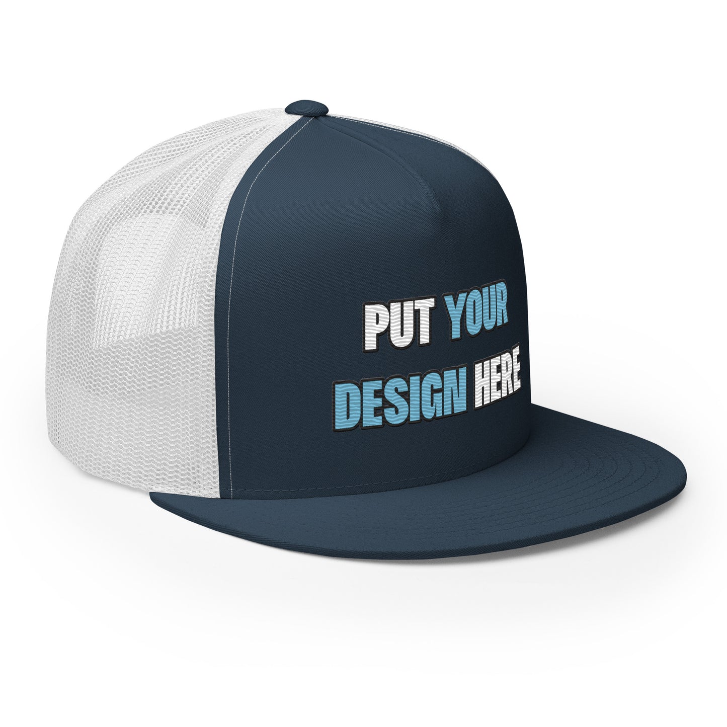 Yupoong 6006 Five Panel Trucker Cap - put your design here | standard color - unlimited color