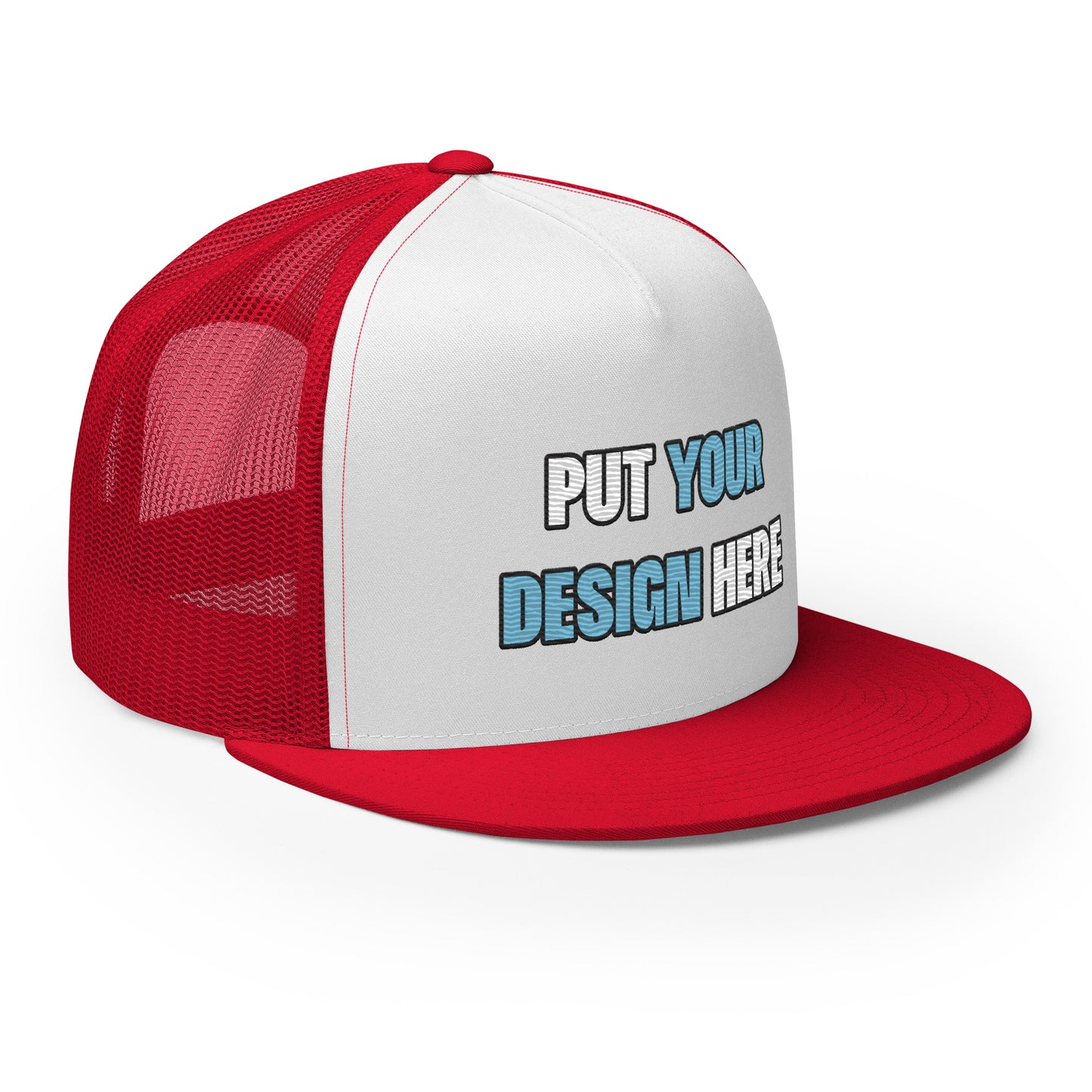 Yupoong 6006 Five Panel Trucker Cap - put your design here | standard color - unlimited color