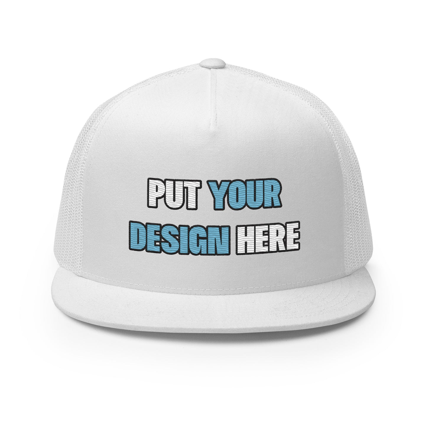 Yupoong 6006 Five Panel Trucker Cap - put your design here | standard color - unlimited color
