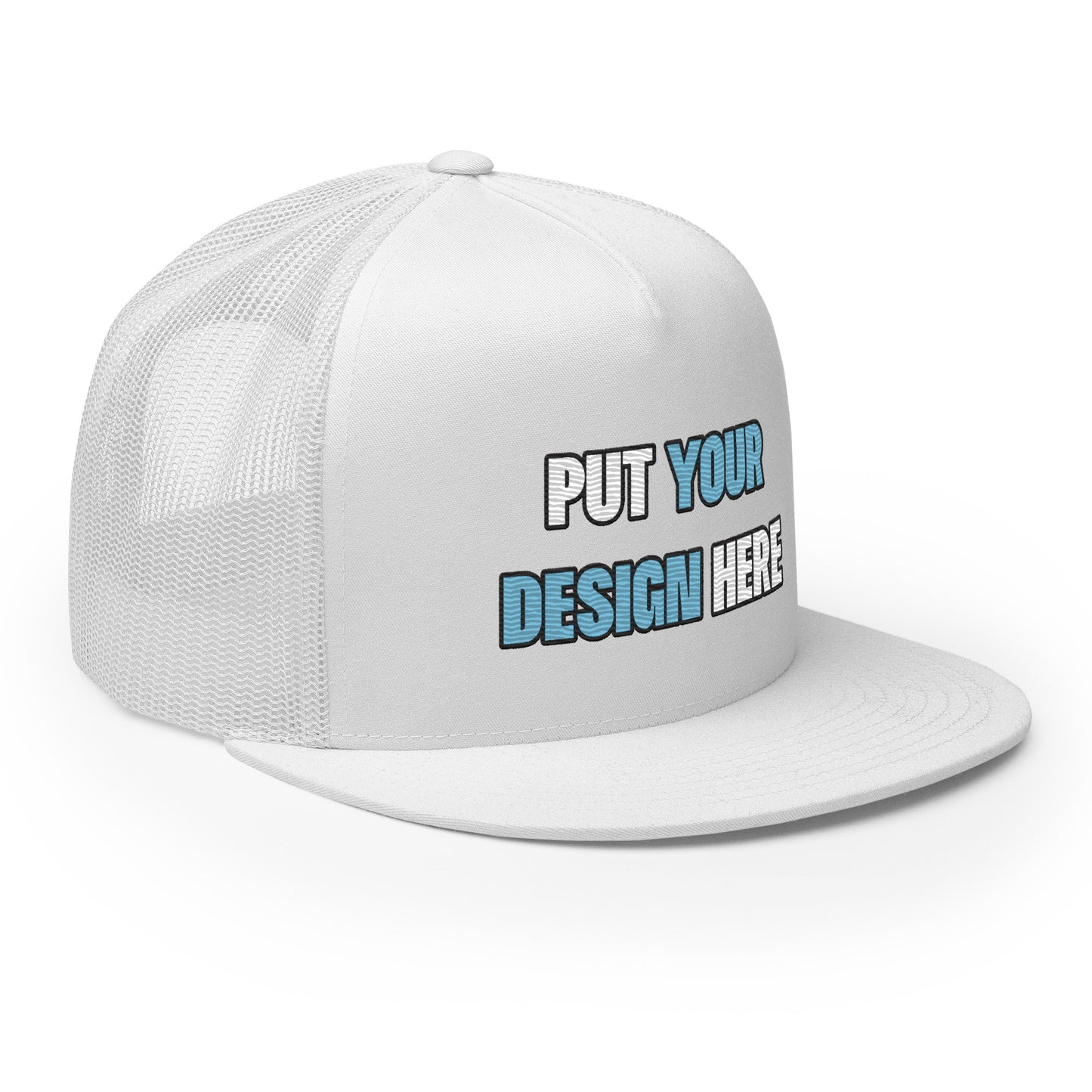 Yupoong 6006 Five Panel Trucker Cap - put your design here | standard color - unlimited color