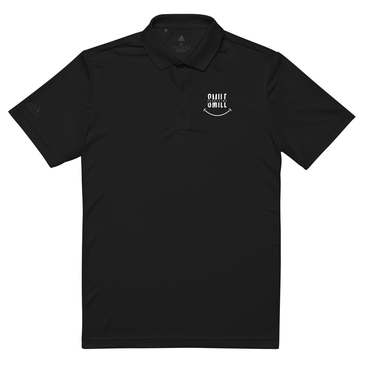 adidas Premium Polo Shirt - smile every time - print on demand