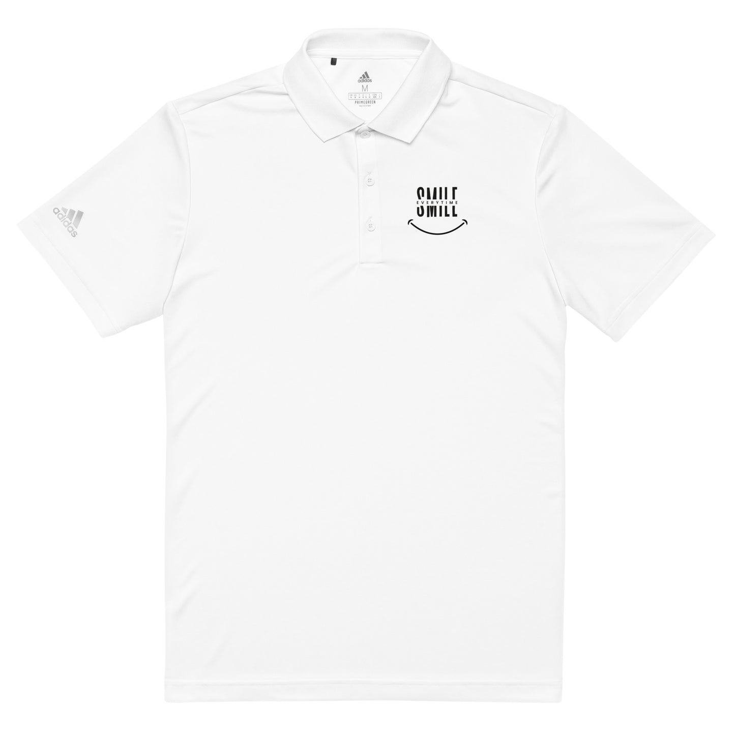 adidas Premium Polo Shirt - smile every time - print on demand