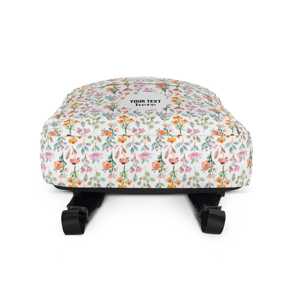 Backpack - flower pattern - print your demand
