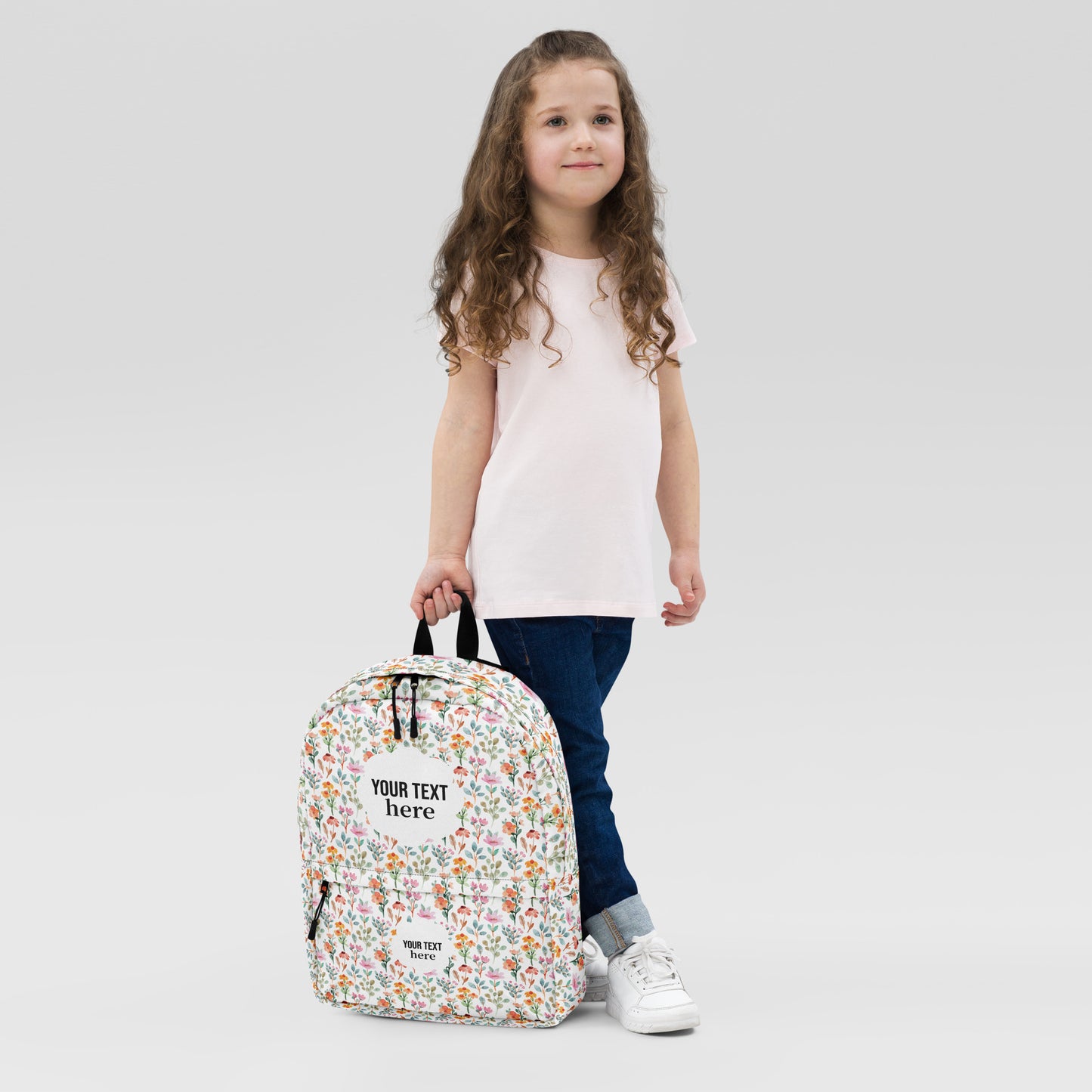 Backpack - flower pattern - print your demand