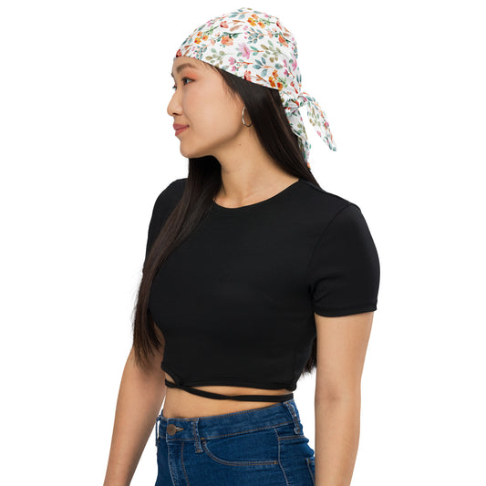 All-over print bandana - flower pattern - print on demand