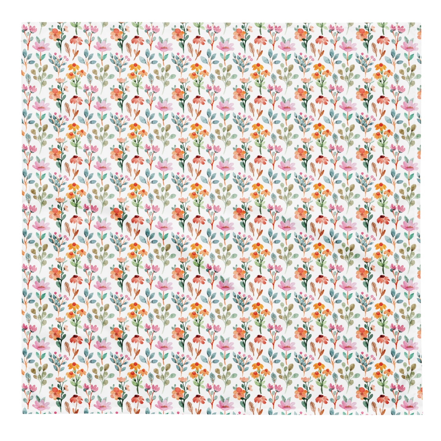 All-over print bandana - flower pattern - print on demand