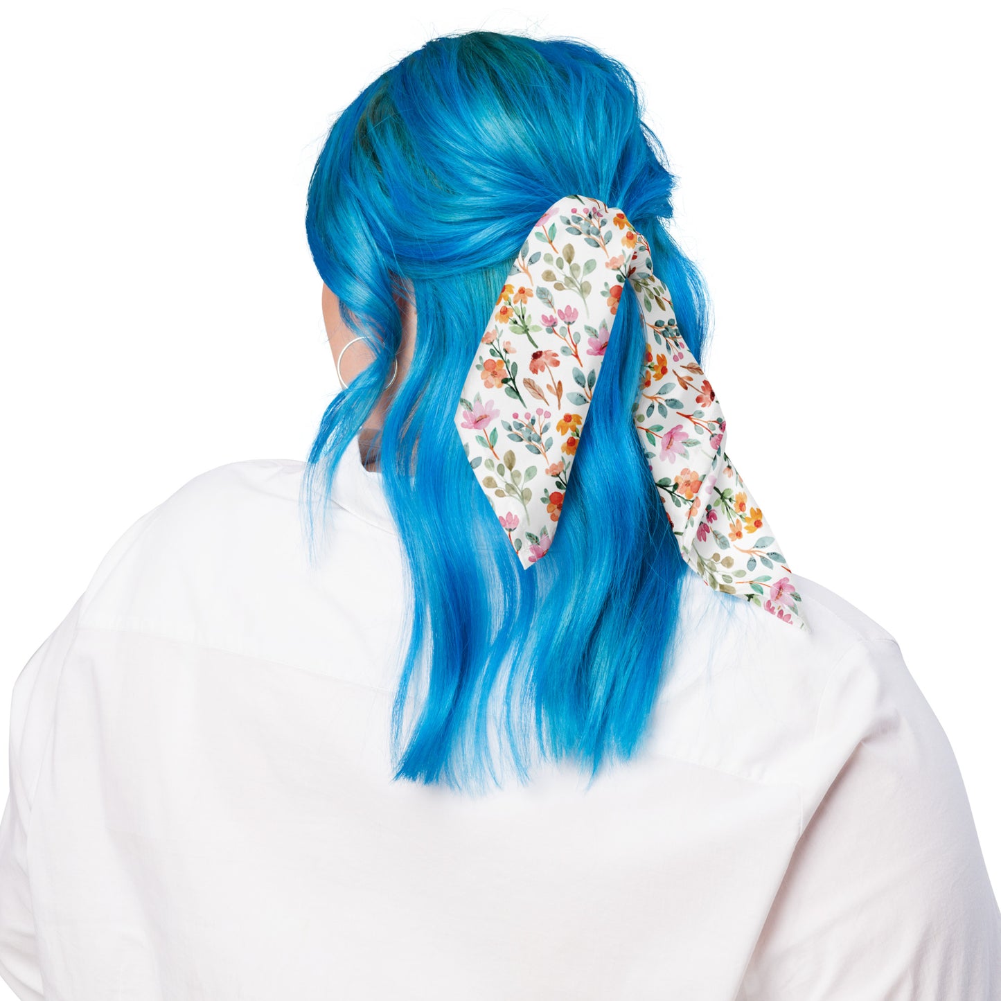 All-over print bandana - flower pattern - print on demand