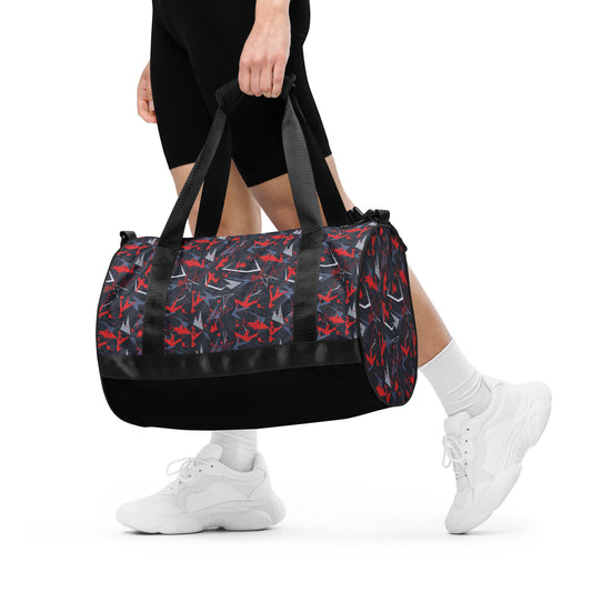 All-over print gym bag | Abstract background with sport pattern | print on demand