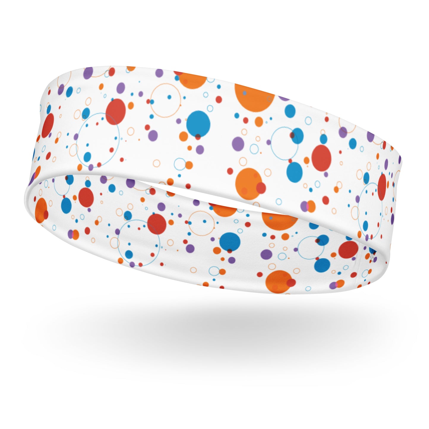 Headband - fun-background-with-colorful-circles - print on demand