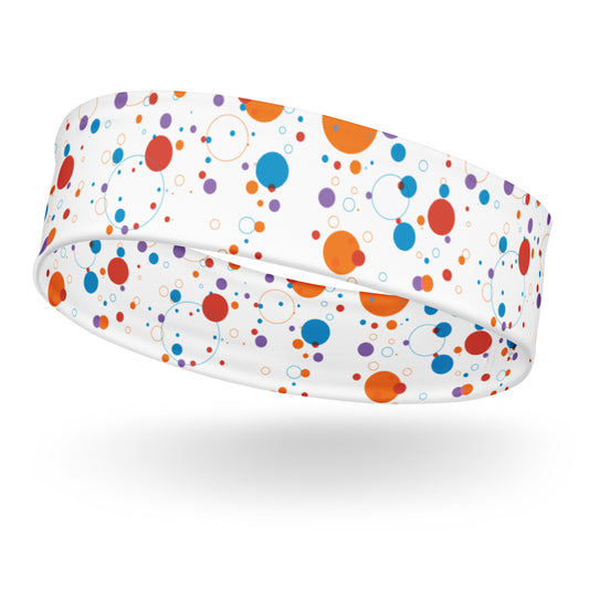 Headband - fun-background-with-colorful-circles - print on demand