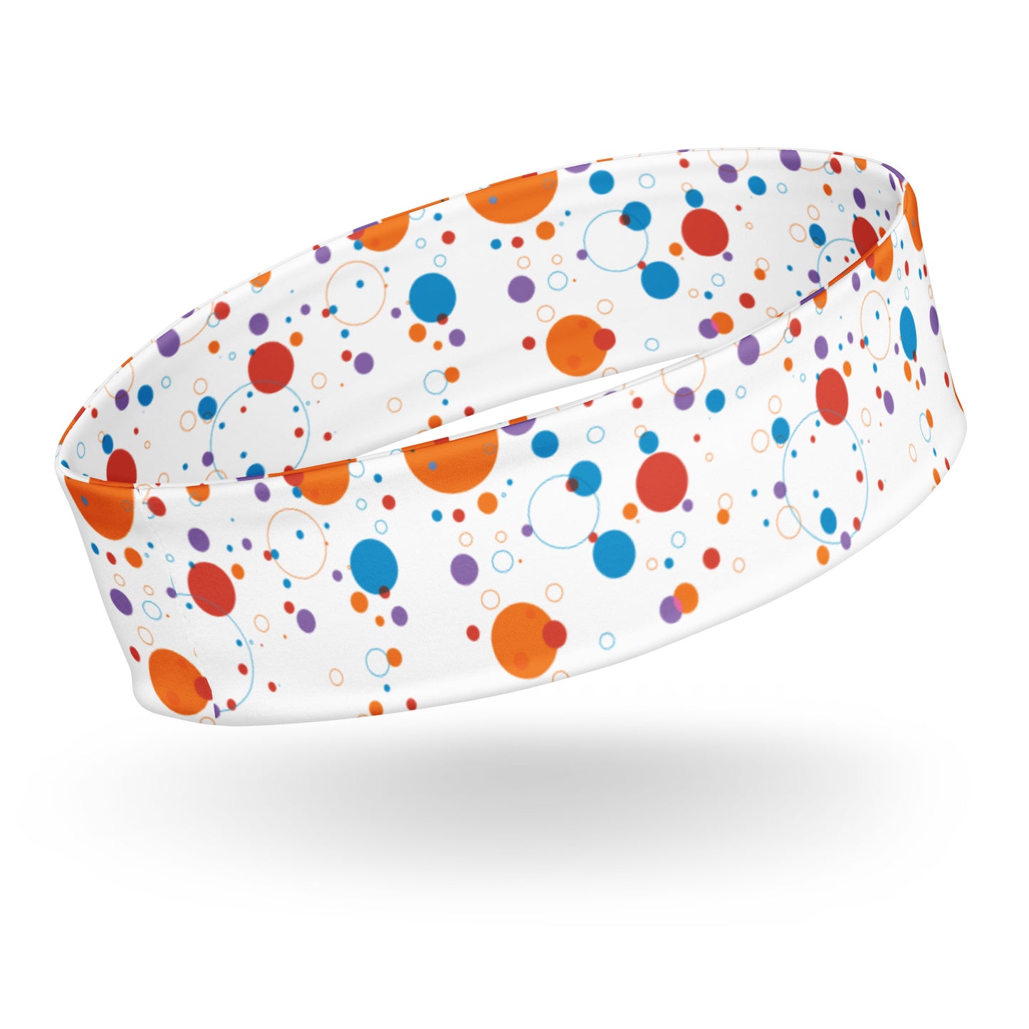 Headband - fun-background-with-colorful-circles - print on demand