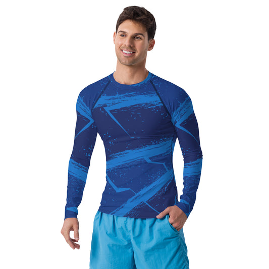 Men's Rash Guard - Grunge textured background - print on demand