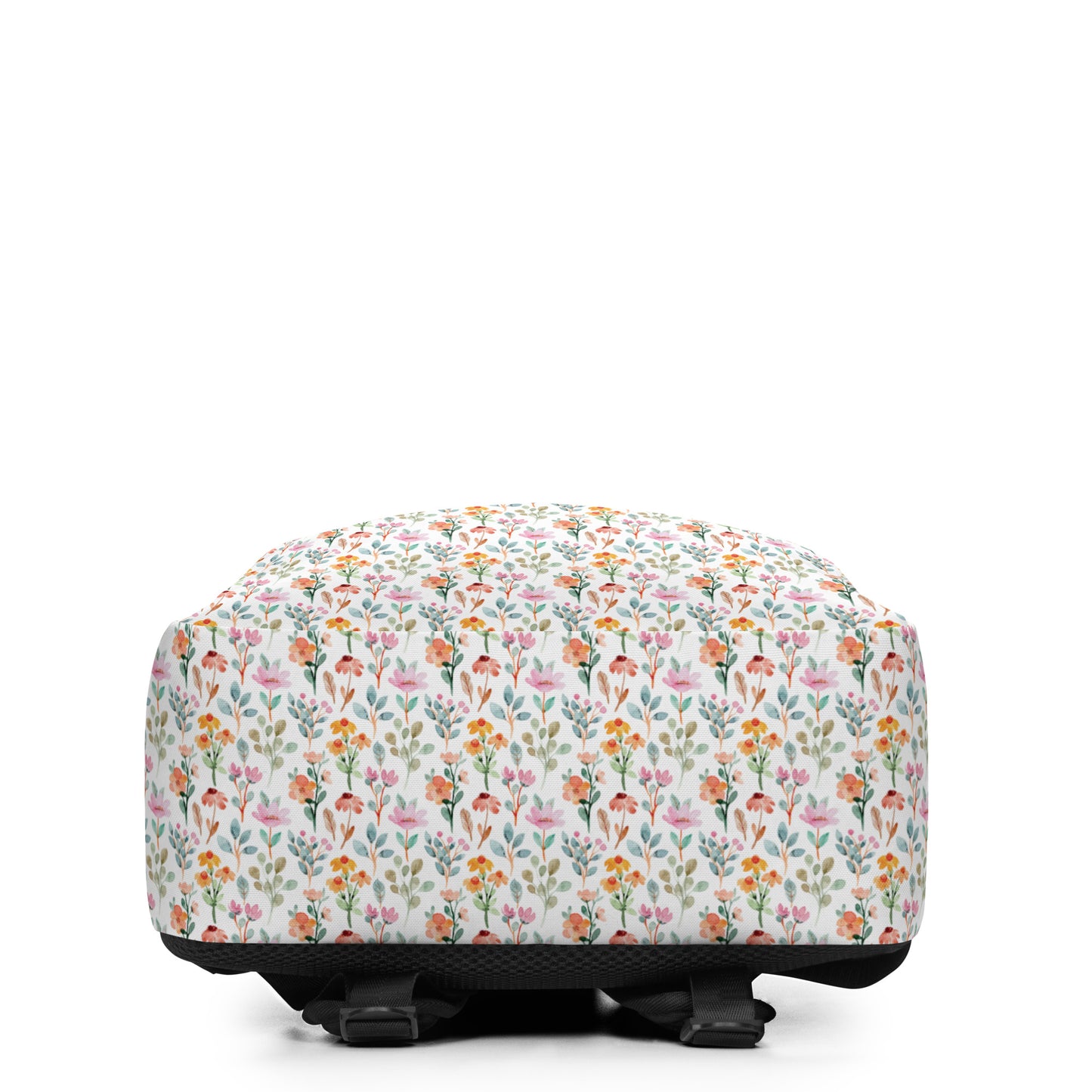 Minimalist Backpack - flower pattern - print on demand