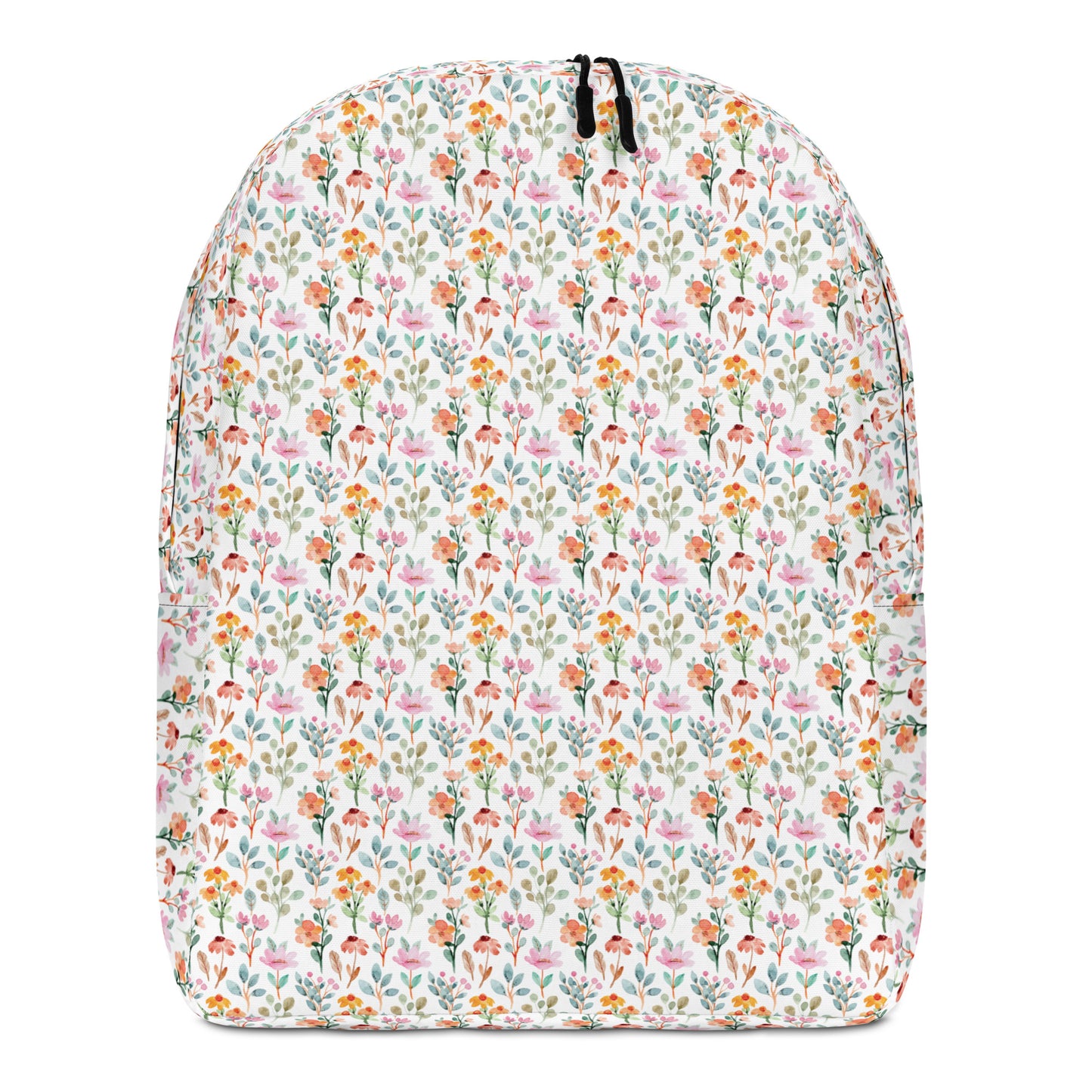 Minimalist Backpack - flower pattern - print on demand