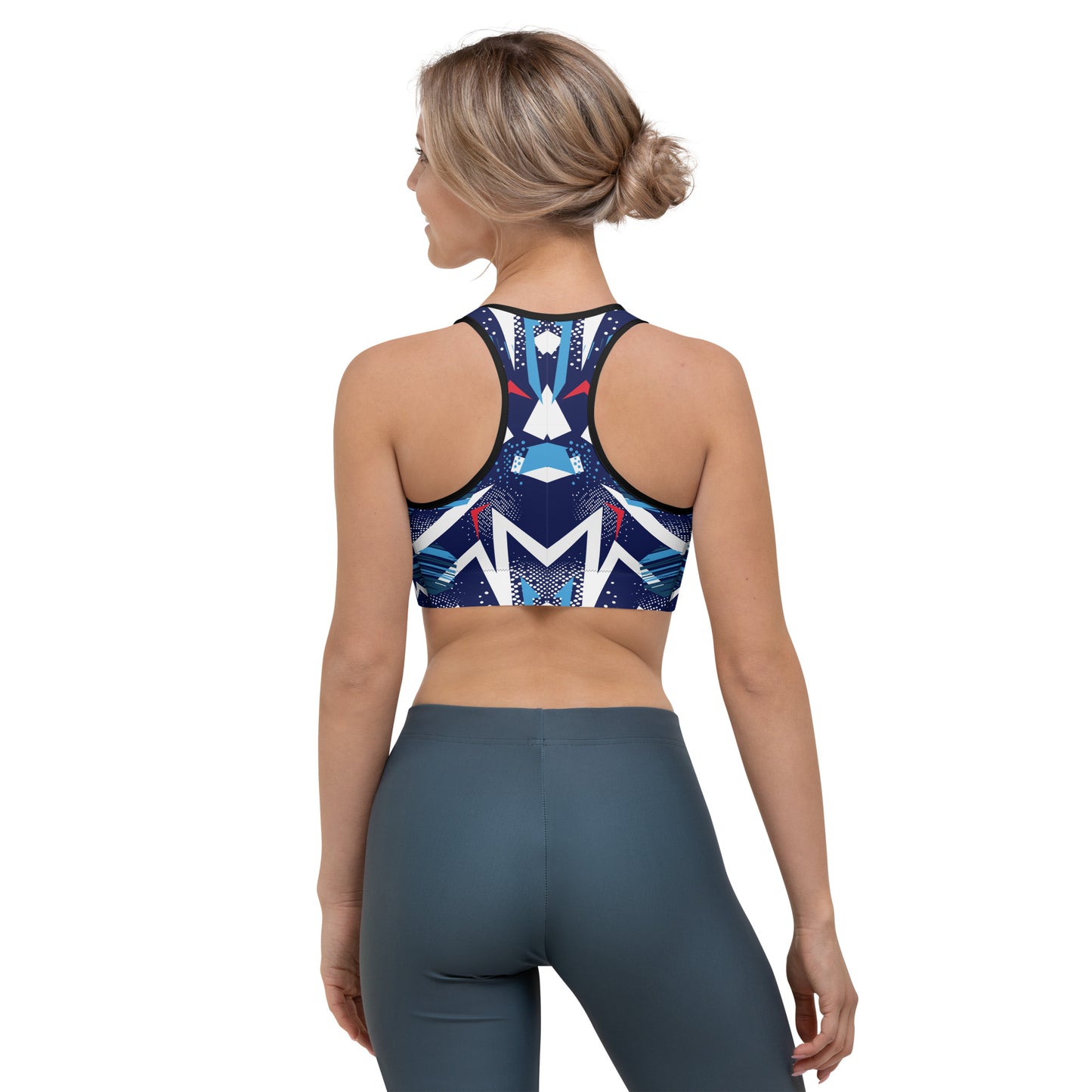 Sports bra - abstract background with spot pattern - print on demand
