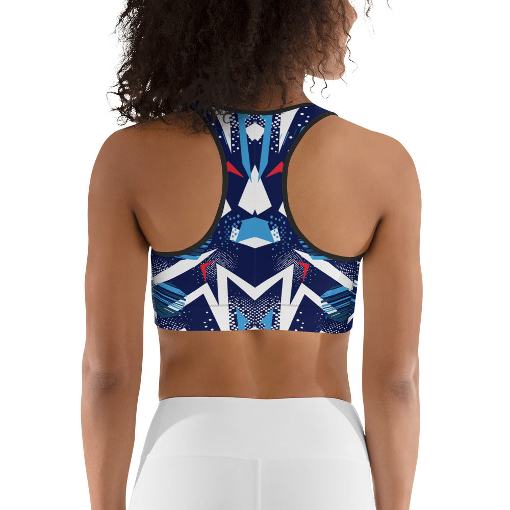 Sports bra - abstract background with spot pattern - print on demand