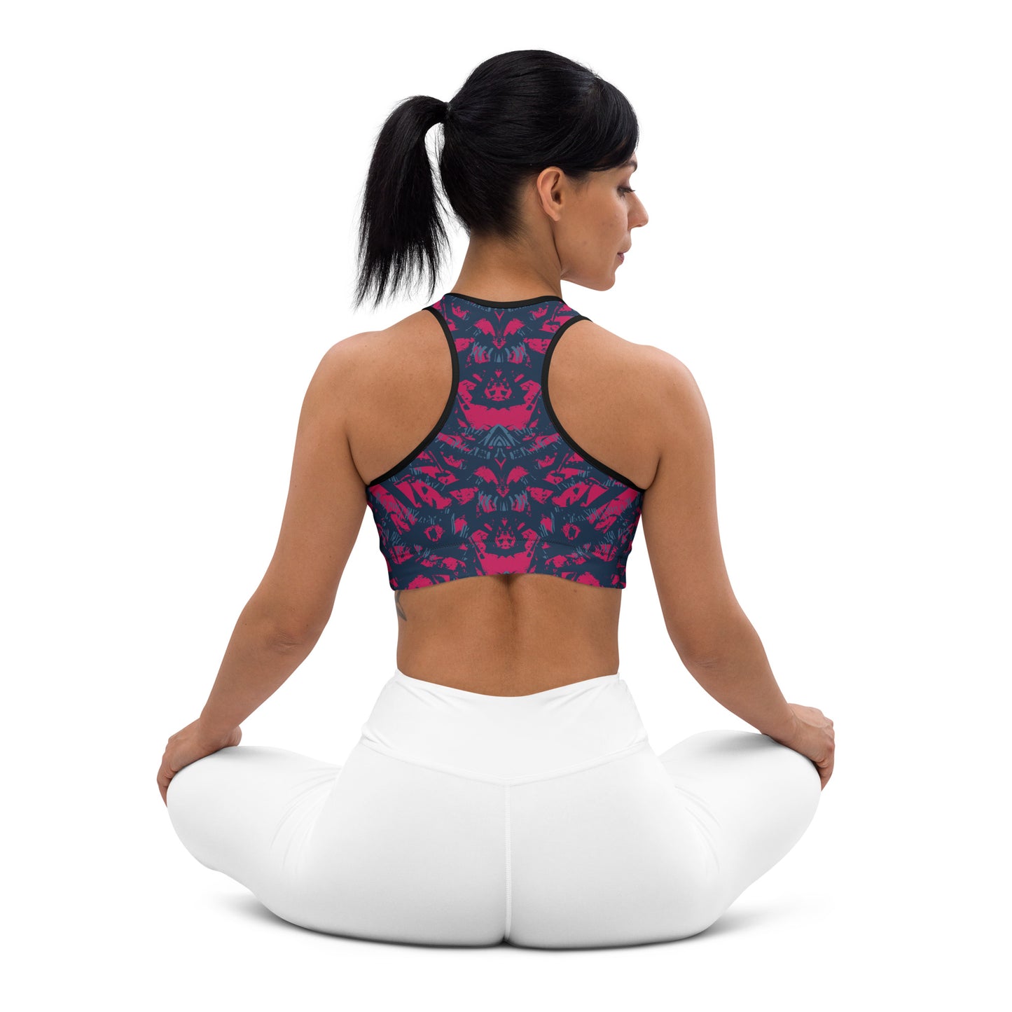 Sports bra - abstract background with sport pattern - print on demand