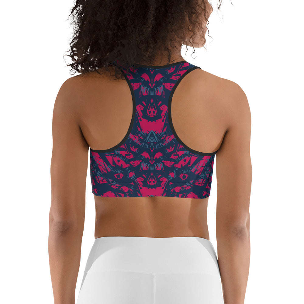Sports bra - abstract background with sport pattern - print on demand