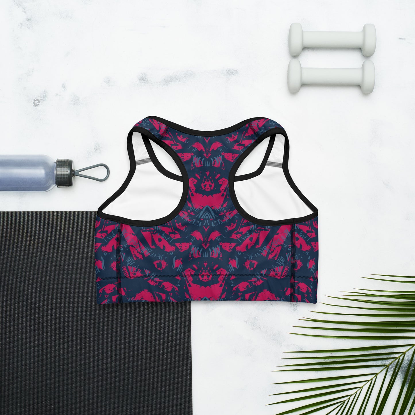 Sports bra - abstract background with sport pattern - print on demand