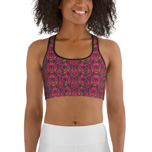 Sports bra - abstract background with sport pattern - print your demand