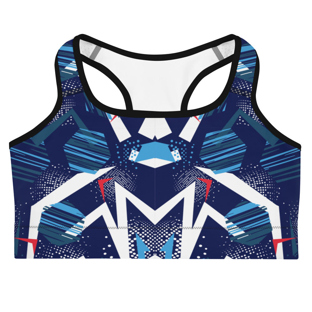 Sports bra - abstract background with spot pattern - print on demand