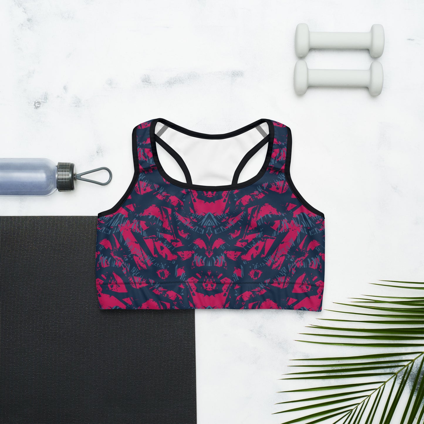 Sports bra - abstract background with sport pattern - print on demand