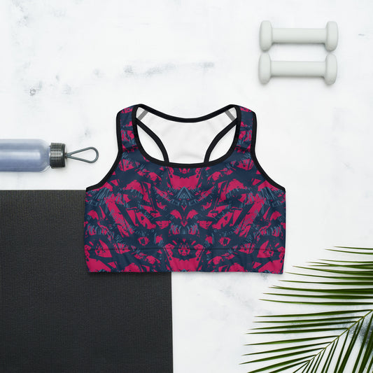 Sports bra - abstract background with sport pattern - print on demand