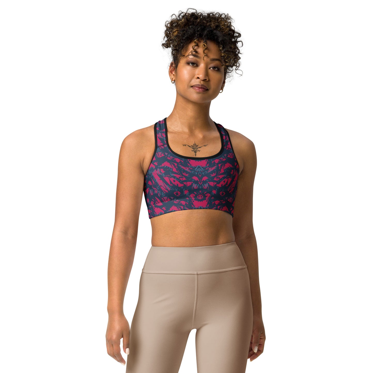 Sports bra - abstract background with sport pattern - print on demand