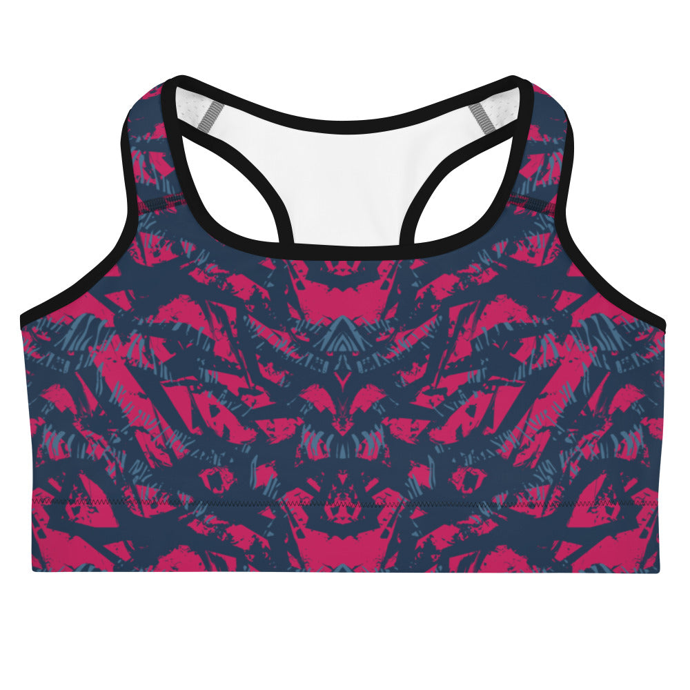 Sports bra - abstract background with sport pattern - print on demand