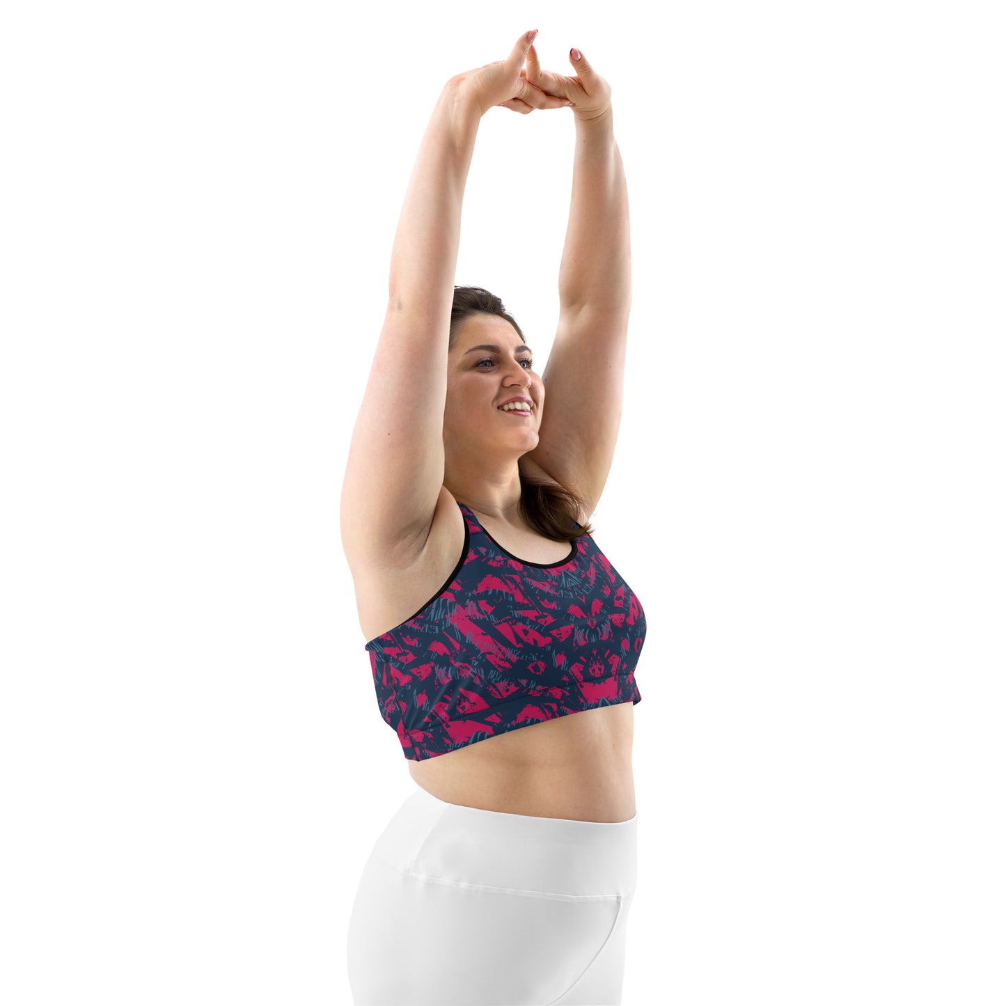 Sports bra - abstract background with sport pattern - print on demand