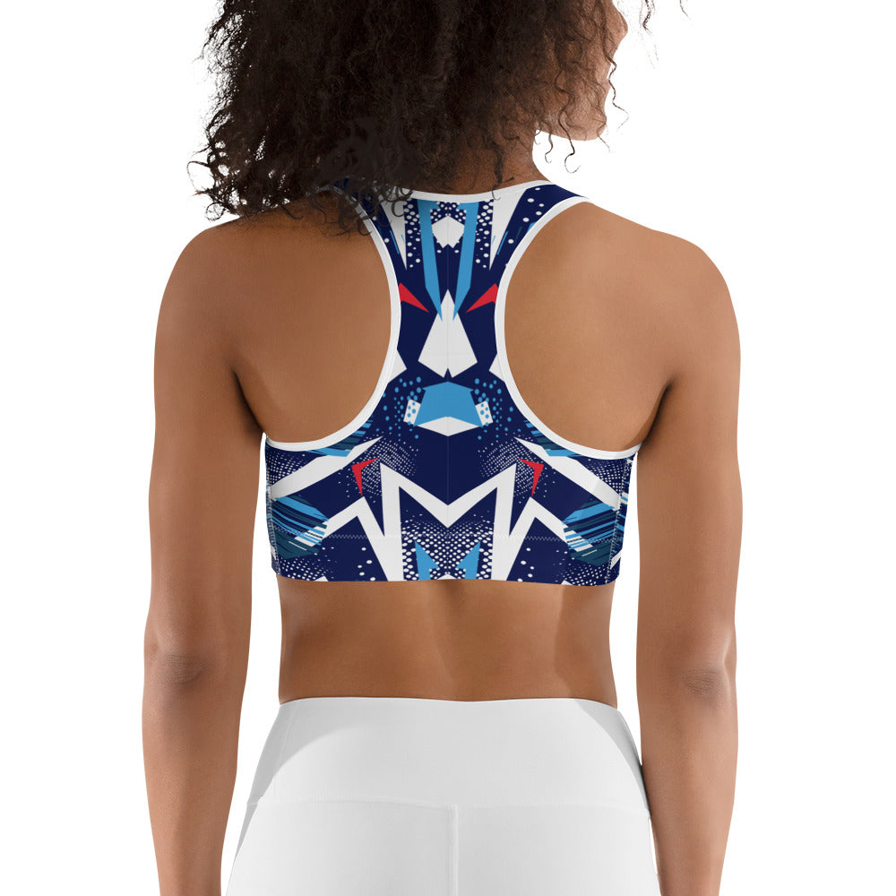 Sports bra - abstract background with spot pattern - print on demand