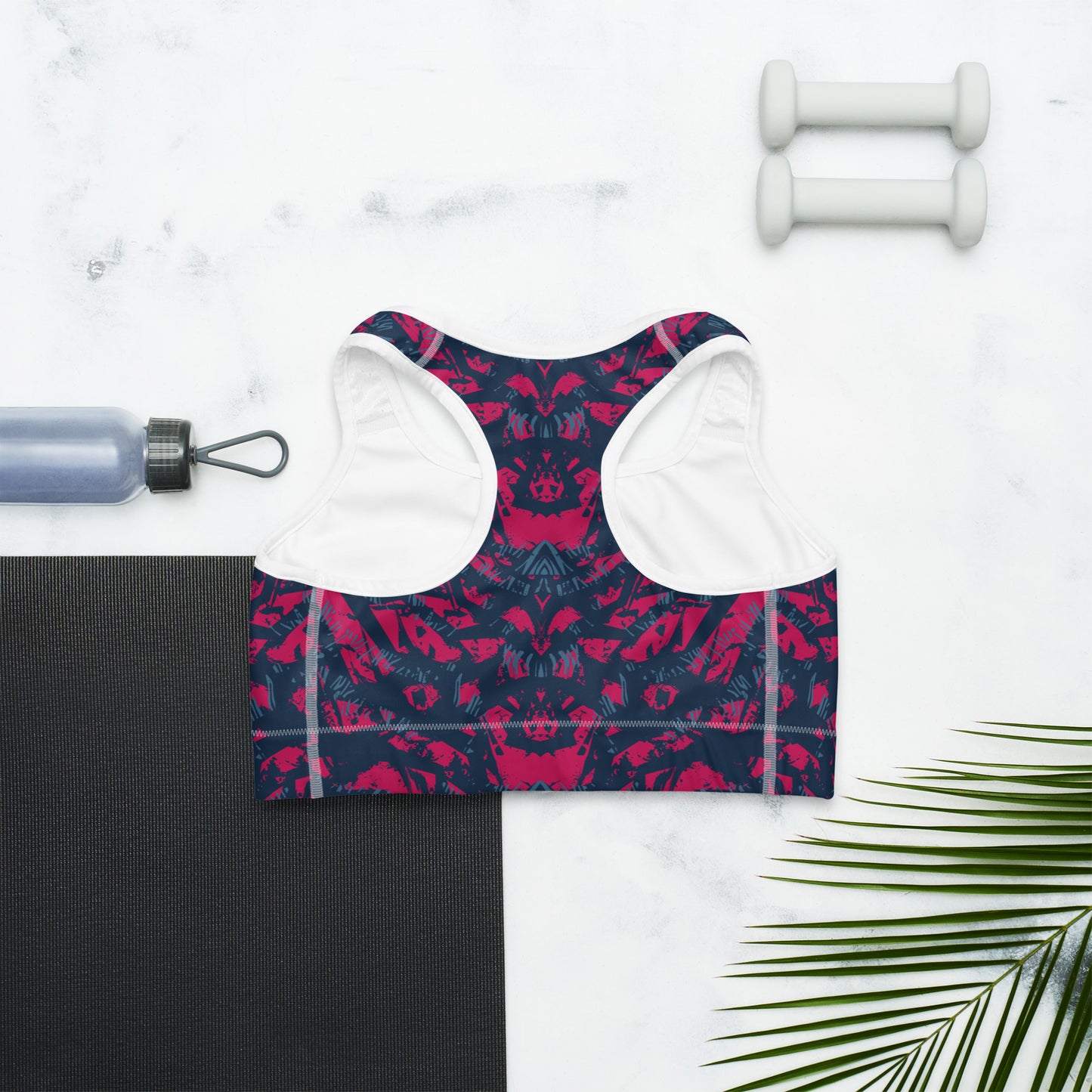 Sports bra - abstract background with sport pattern - print on demand