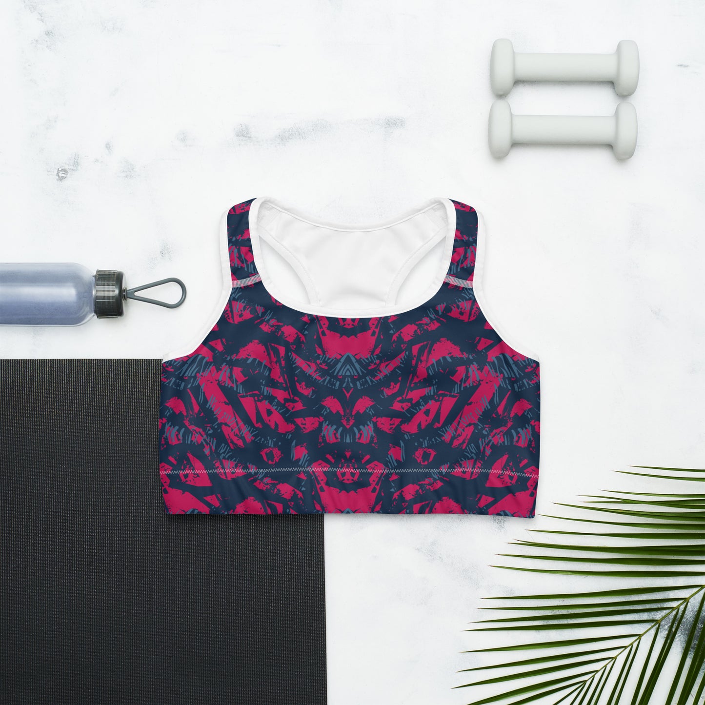 Sports bra - abstract background with sport pattern - print on demand
