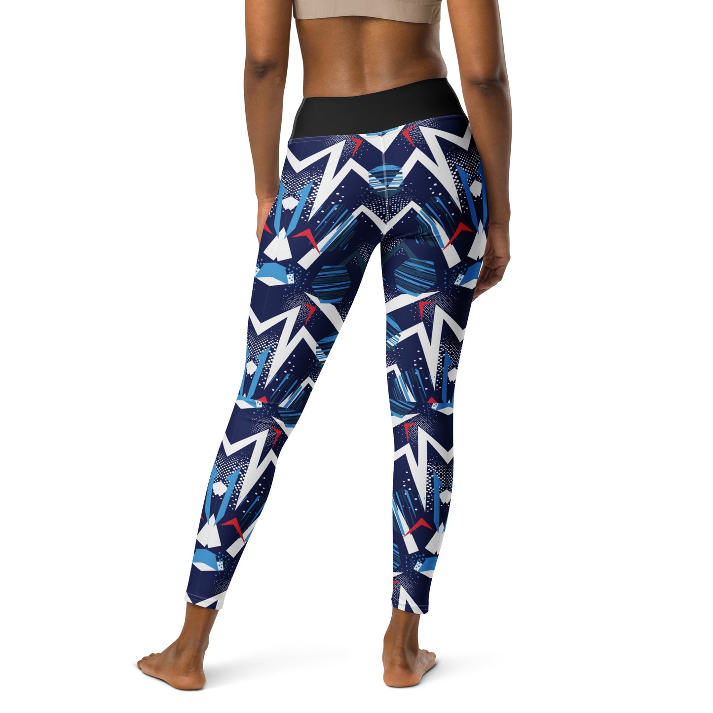 Yoga Leggings - abstract background with spot pattern - print on demand