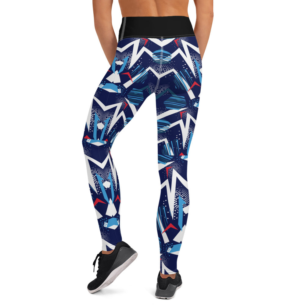 Yoga Leggings - abstract background with spot pattern - print on demand