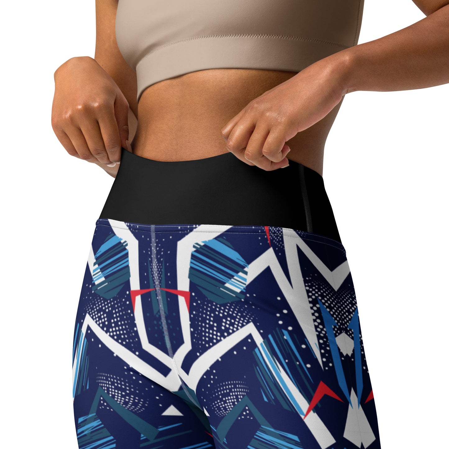 Yoga Leggings - abstract background with spot pattern - print on demand