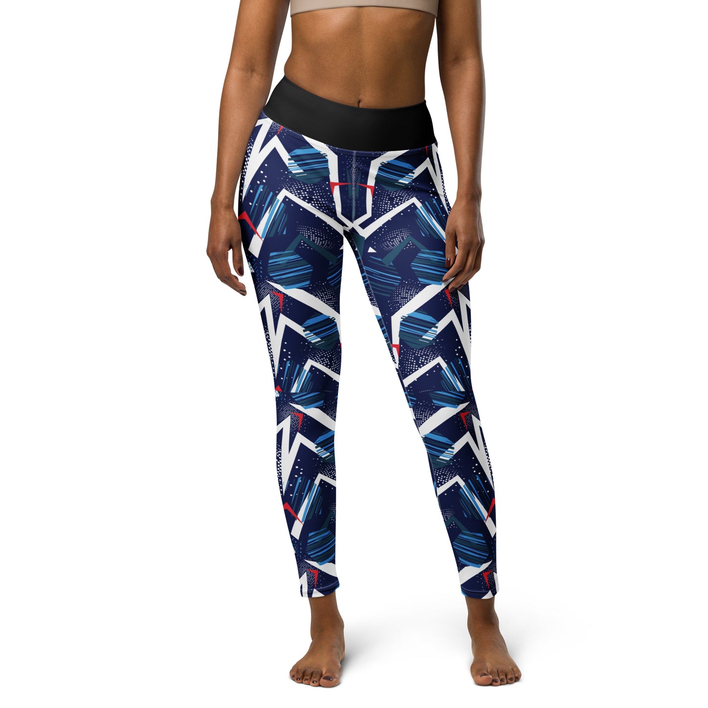 Yoga Leggings - abstract background with spot pattern - print on demand