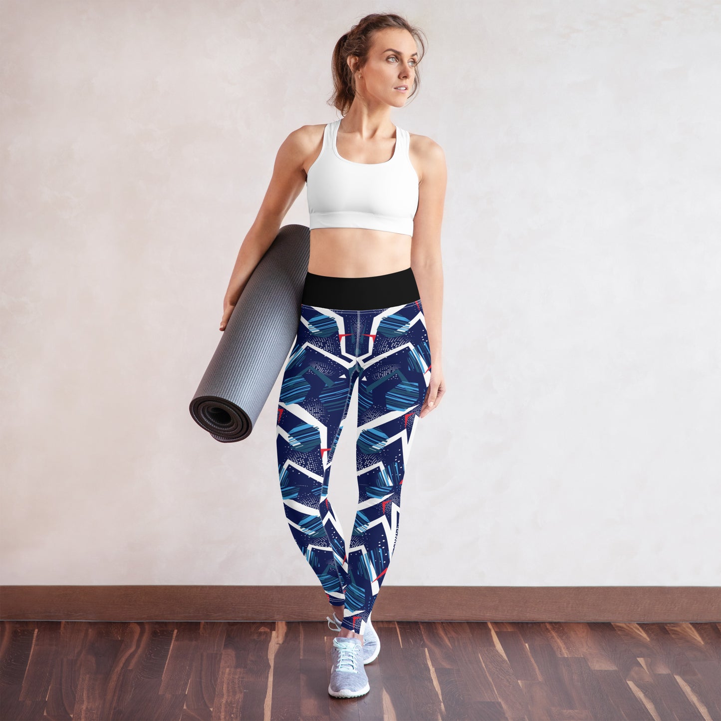 Yoga Leggings - abstract background with spot pattern - print on demand