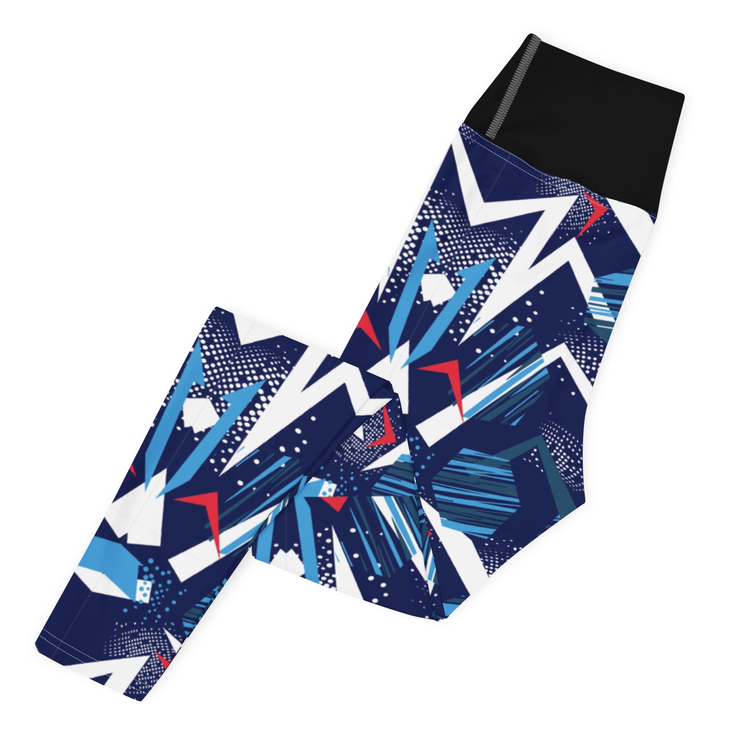 Yoga Leggings - abstract background with spot pattern - print on demand