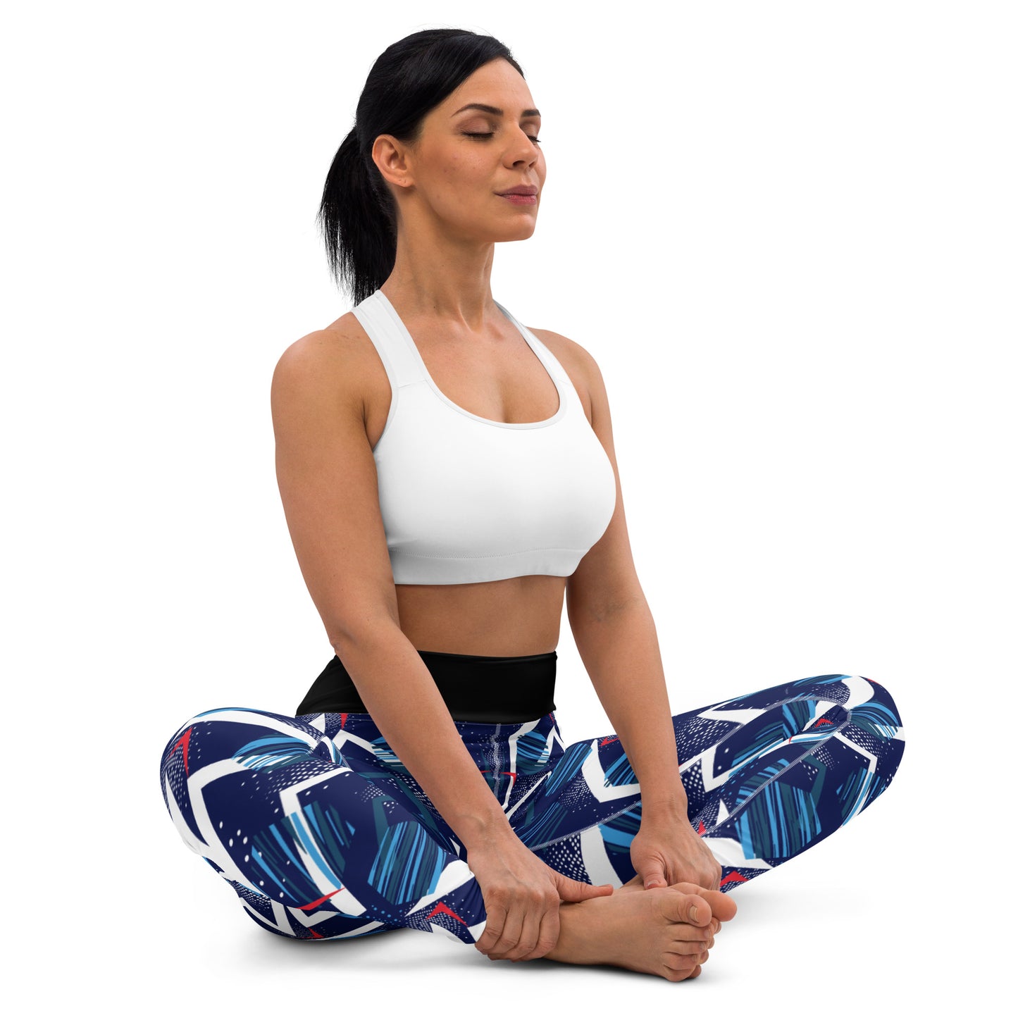Yoga Leggings - abstract background with spot pattern - print on demand