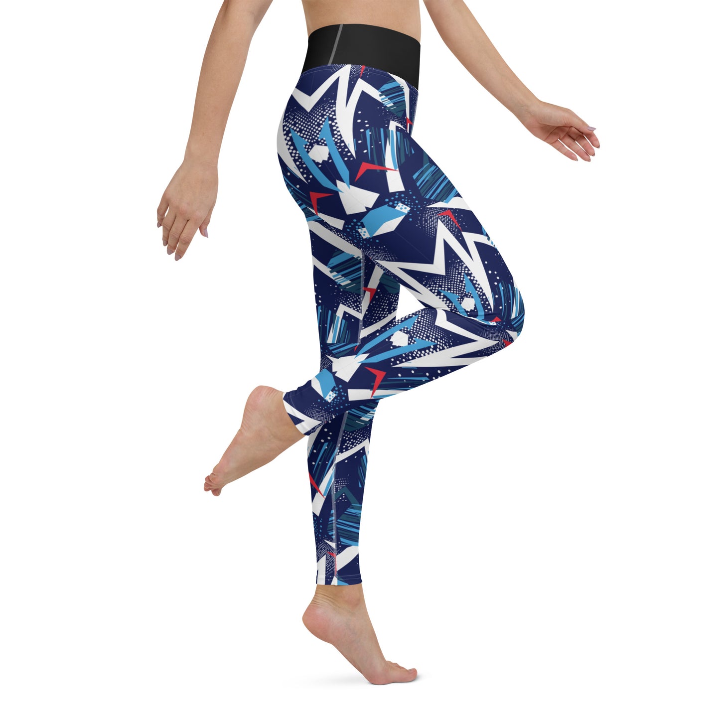 Yoga Leggings - abstract background with spot pattern - print on demand