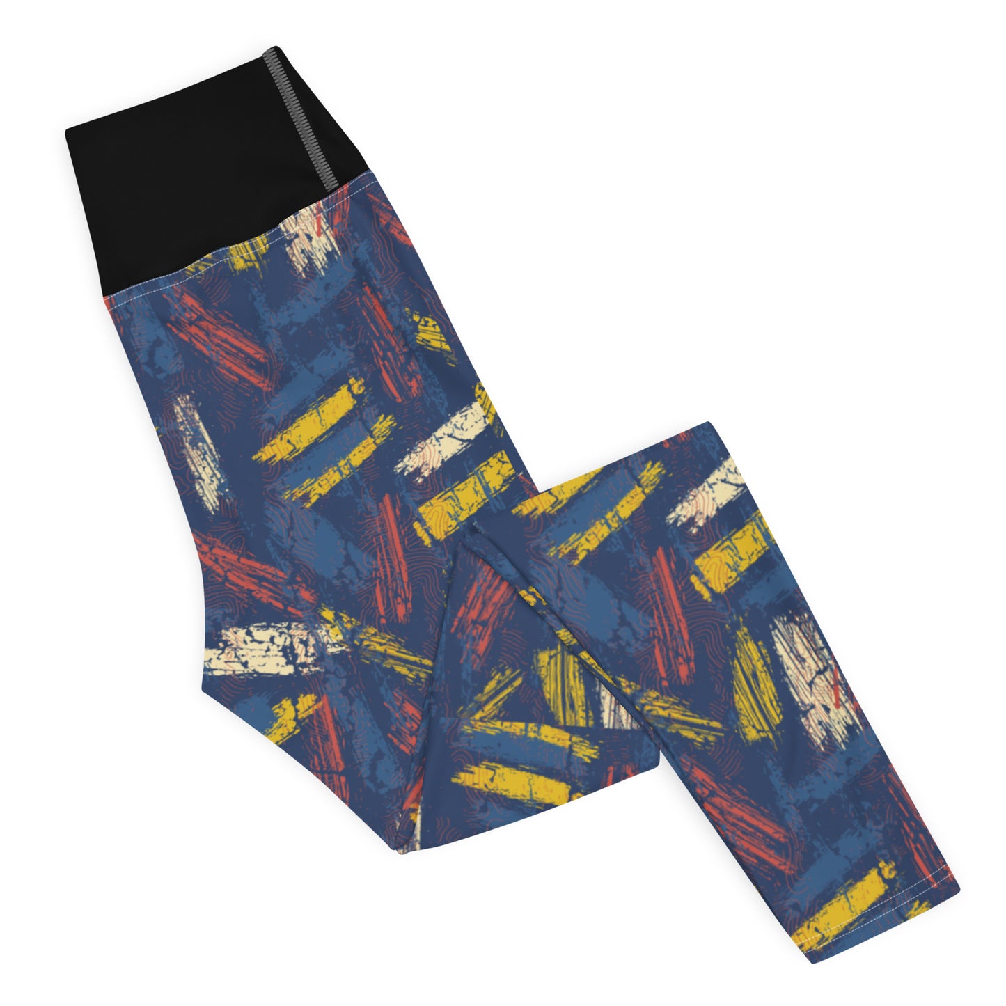 Yoga Leggings - abstract background with sprot pattern - print on demand