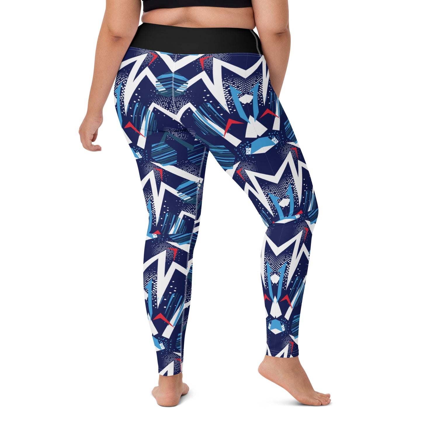 Yoga Leggings - abstract background with spot pattern - print on demand